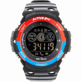 Active Pro 1702 Bluetooth Black Sports Watch 