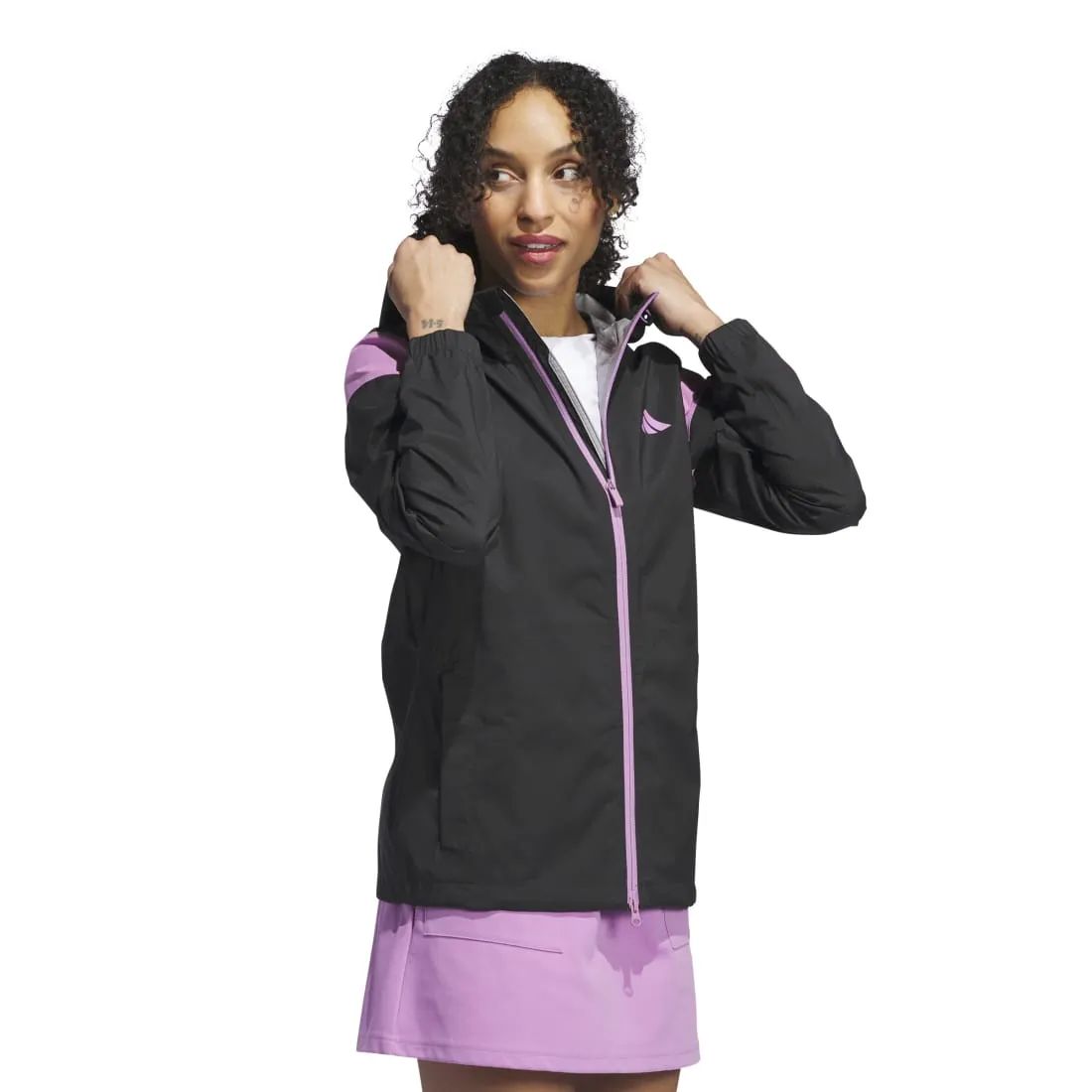 adidas Ladies Hooded Rain Golf Jacket IS9812