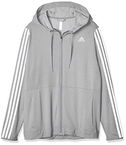 Adidas Womens 3S Knt Fz Hood Sweatshirt Nike Clothing