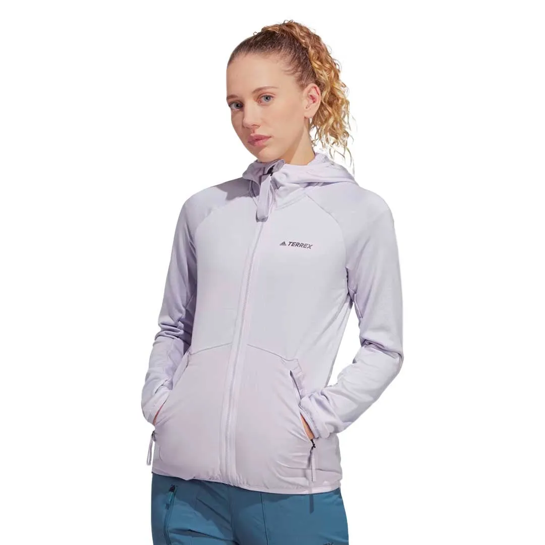 adidas - Women's Terrex Tech Fleece Light Hooded Hiking Jacket (HT2048)