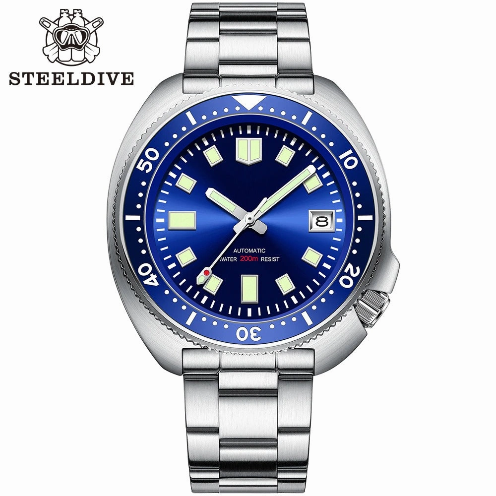 Anniversary SaleSteeldive SD1970 6105 Turtle Diver Watch V2