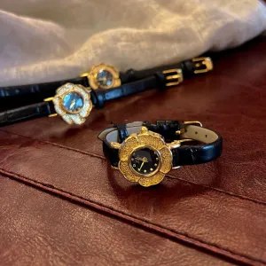 Antique Style Camellia Retro Small Dial Women's Watch 