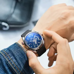Automatic Mechanical Multifunctional Noctilucent Tape Classic Men's Watch 
