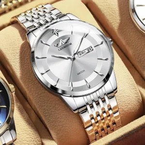 Automatic Non-mechanical Watch Diamond Waterproof Calendar Men 