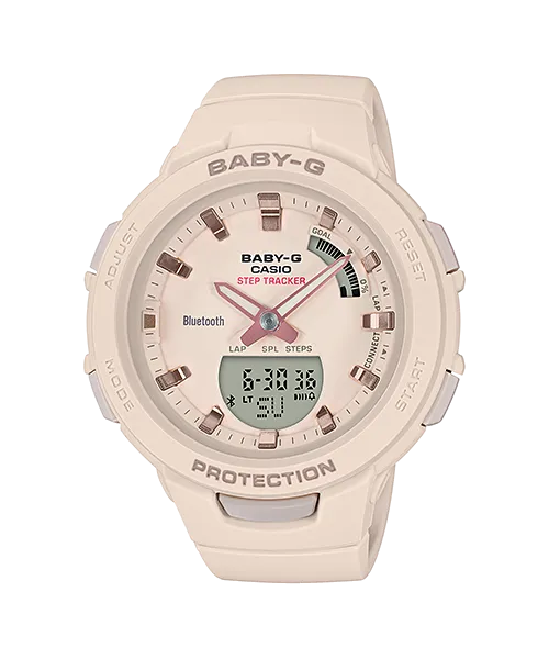 Baby- G G-Squad Beige Bluetooth Watch BSAB100-4A1 