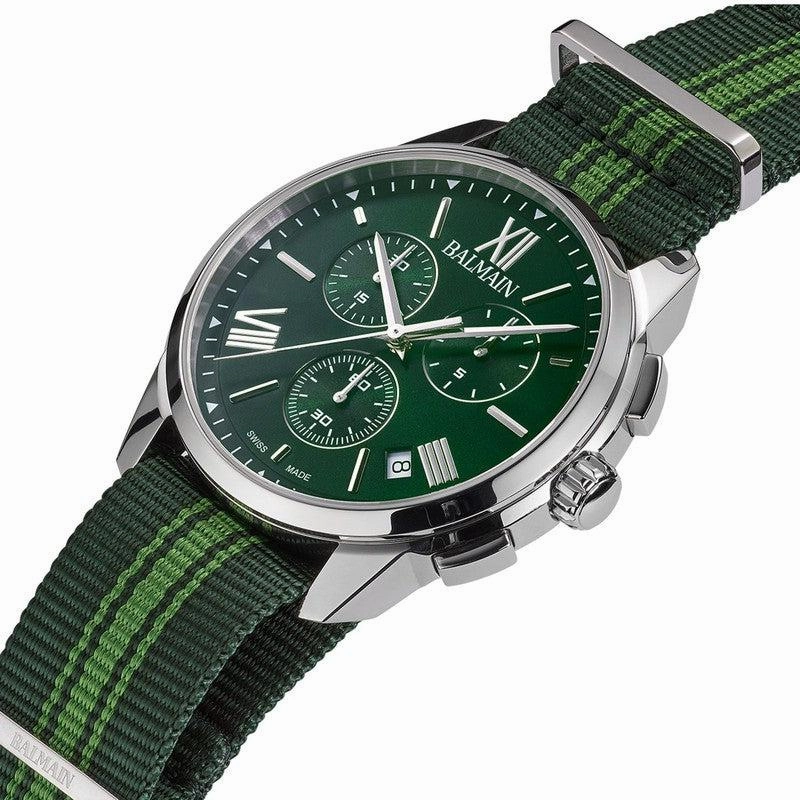 Balmain Madigral Chrono Green Nato Strap B74819272