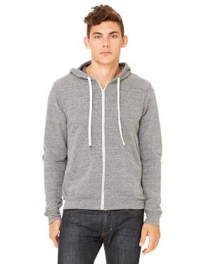 Bella   Canvas 3909 Unisex Triblend Sponge Fleece Full-Zip Hoodie