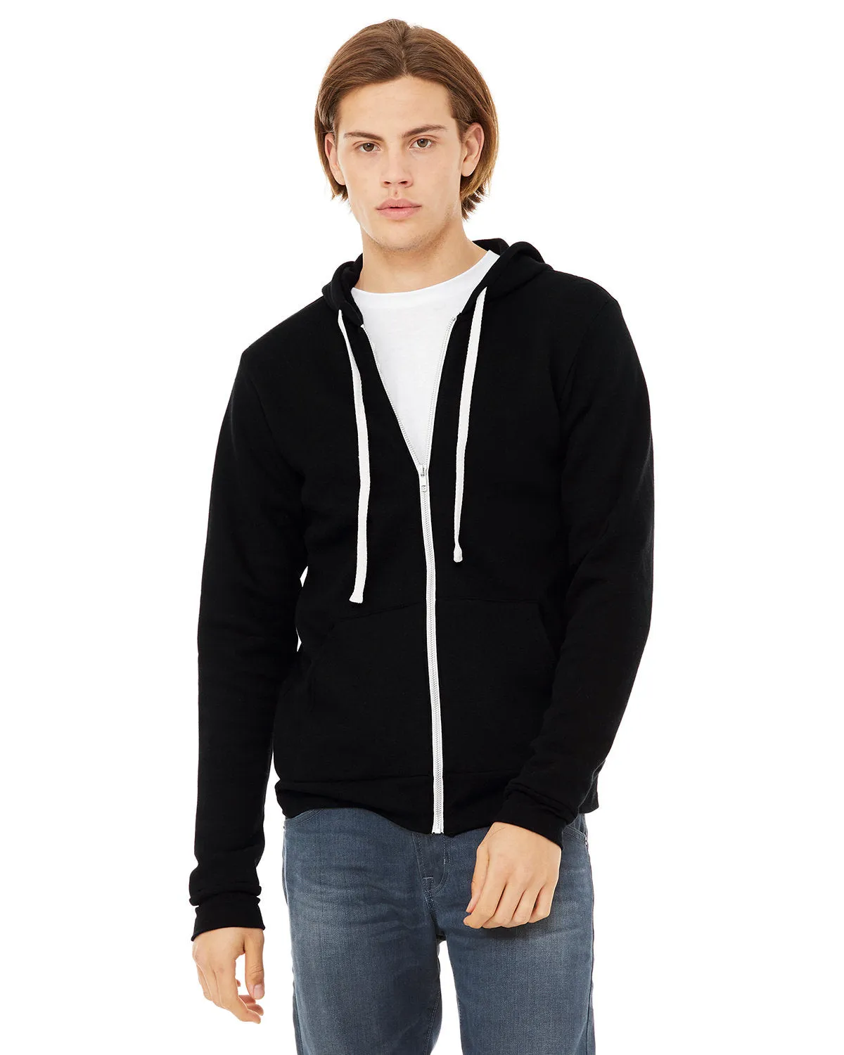 Bella   Canvas 3909 Unisex Triblend Sponge Fleece Full-Zip Hoodie