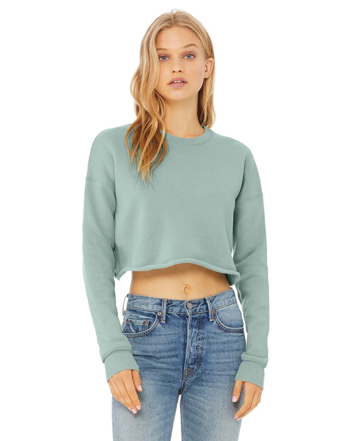 Bella   Canvas B7503 Ladies' Cropped Fleece Crew