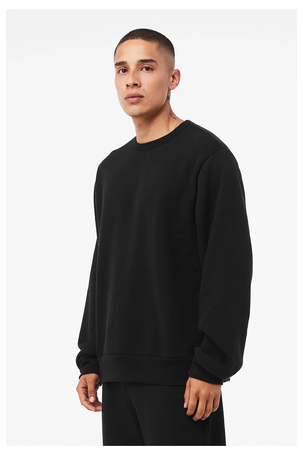 Bella   Canvas Mens Classic Crewneck Sweatshirt - Black