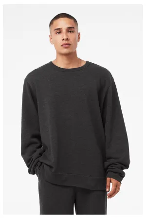 Bella   Canvas Mens Classic Crewneck Sweatshirt - Heather Dark Grey