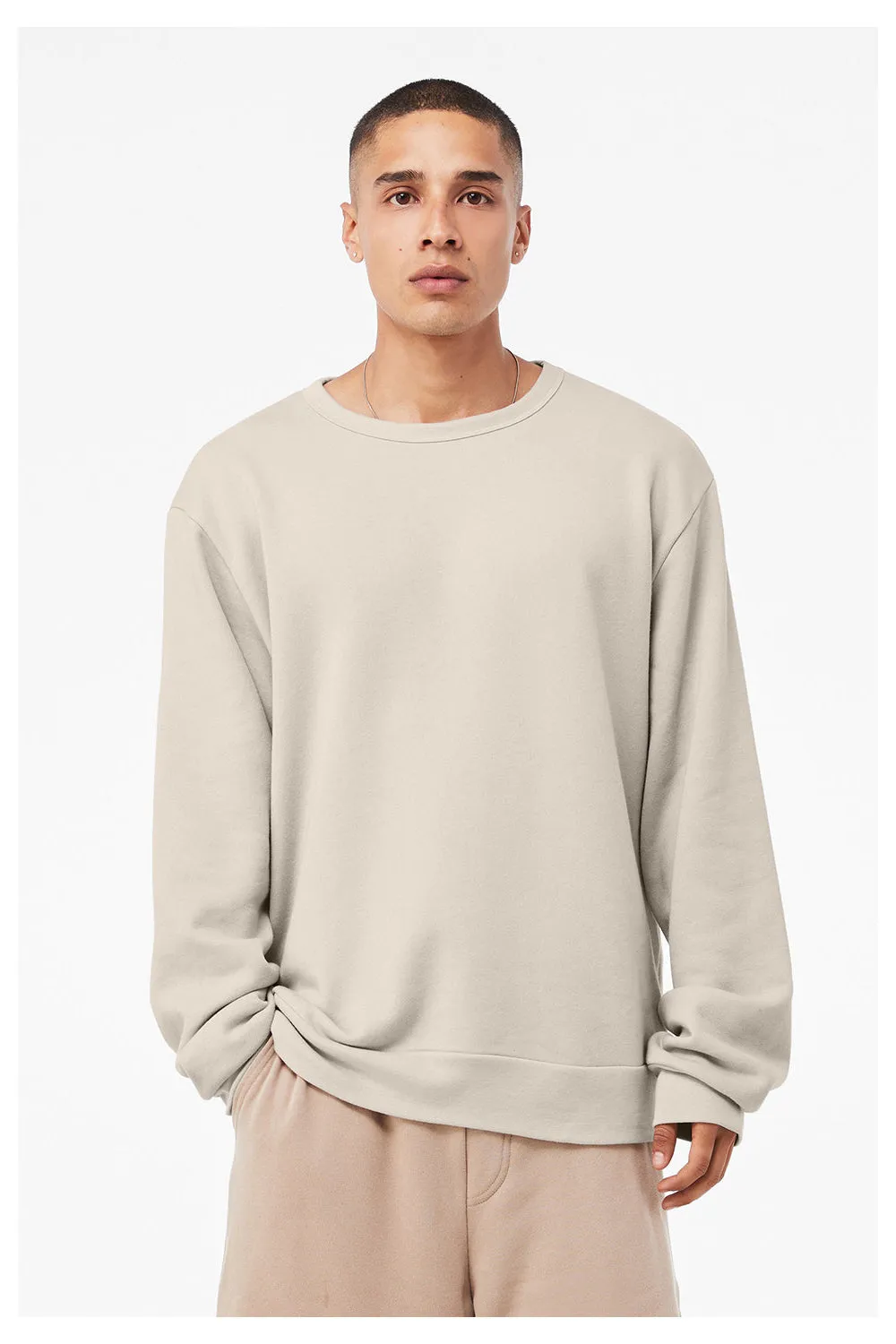 Bella   Canvas Mens Classic Crewneck Sweatshirt - Heather Dust