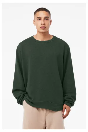 Bella   Canvas Mens Classic Crewneck Sweatshirt - Heather Forest Green