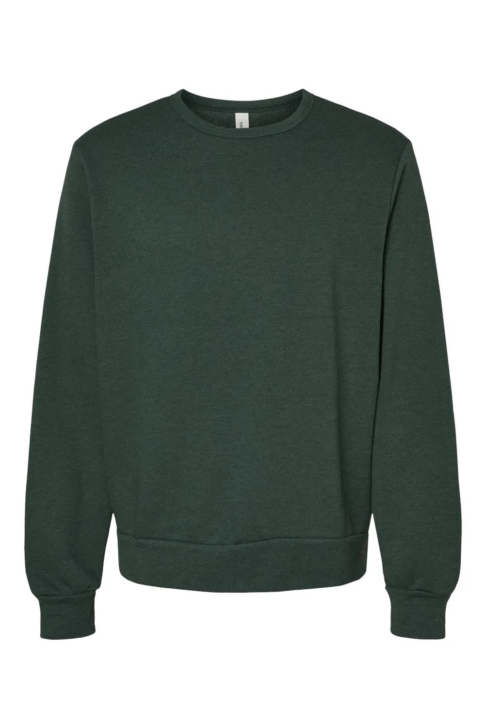 Bella   Canvas Mens Classic Crewneck Sweatshirt - Heather Forest Green