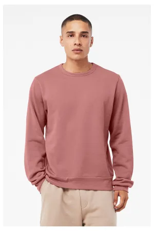 Bella   Canvas Mens Classic Crewneck Sweatshirt - Mauve