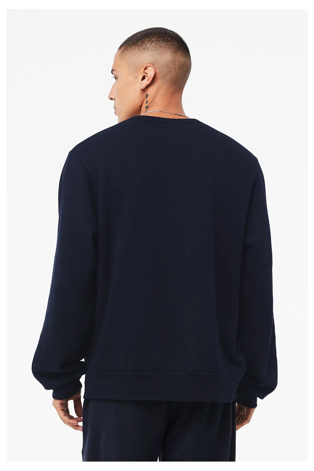 Bella   Canvas Mens Classic Crewneck Sweatshirt - Navy Blue