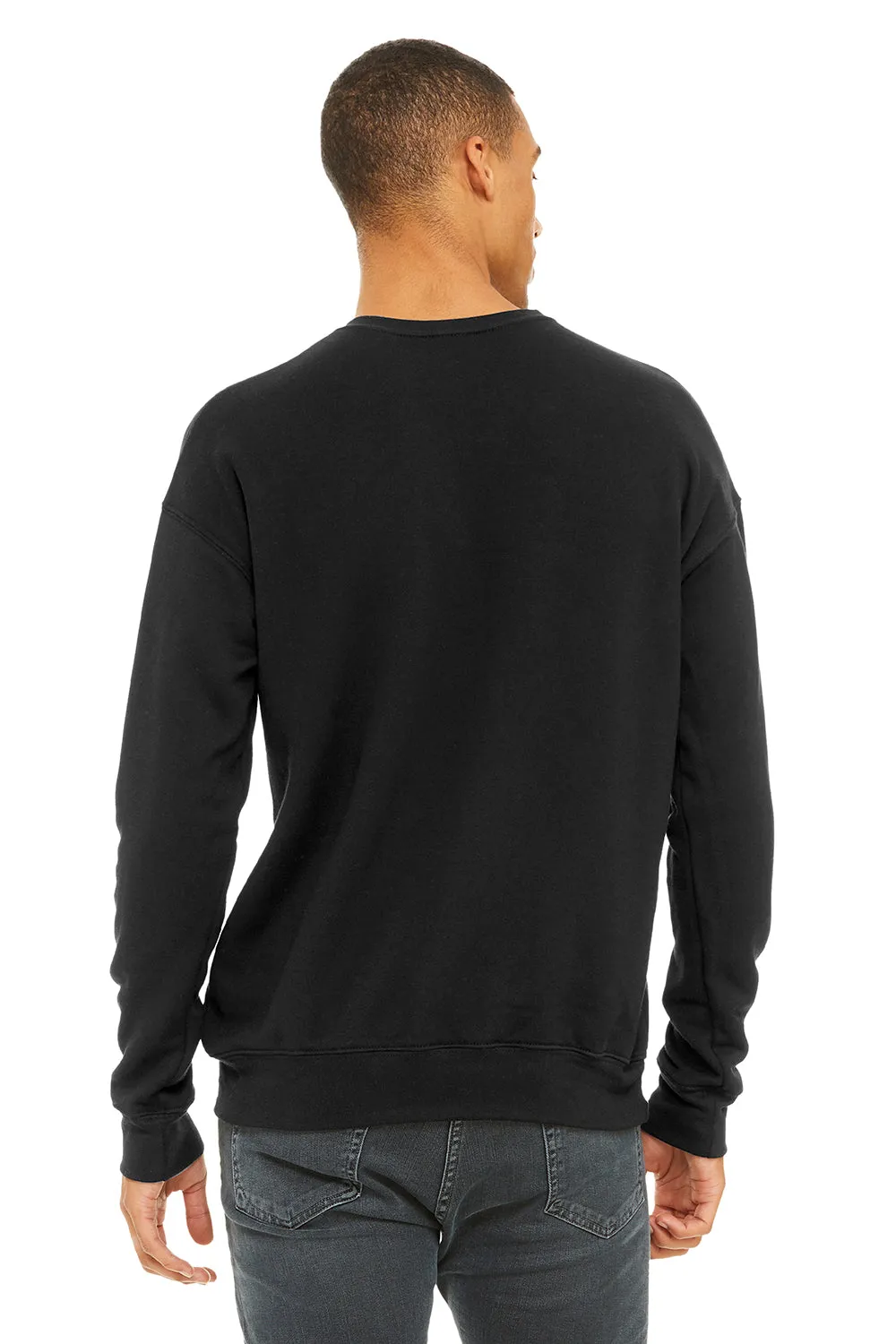 Bella   Canvas Mens Fleece Crewneck Sweatshirt - Black
