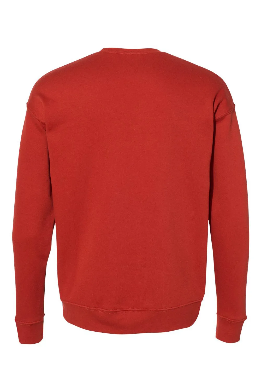 Bella   Canvas Mens Fleece Crewneck Sweatshirt - Brick Red