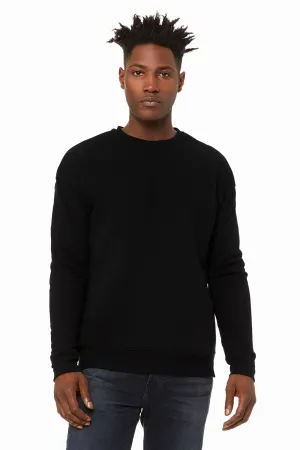 Bella   Canvas Mens Fleece Crewneck Sweatshirt - DTG Black