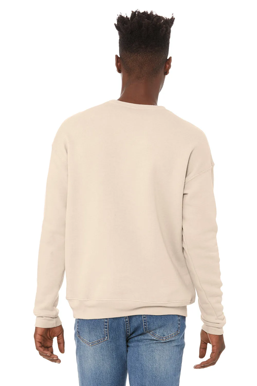 Bella   Canvas Mens Fleece Crewneck Sweatshirt - Heather Dust