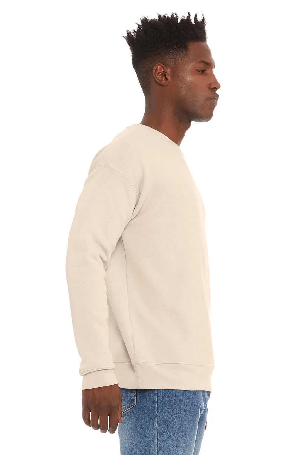 Bella   Canvas Mens Fleece Crewneck Sweatshirt - Heather Dust