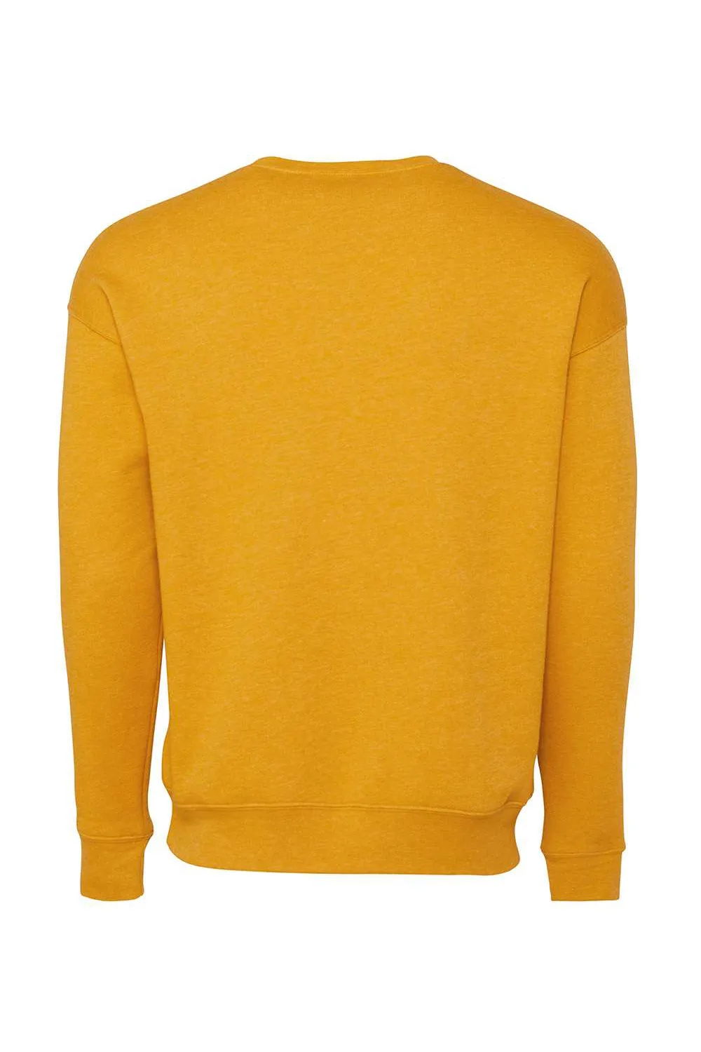 Bella   Canvas Mens Fleece Crewneck Sweatshirt - Heather Mustard Yellow