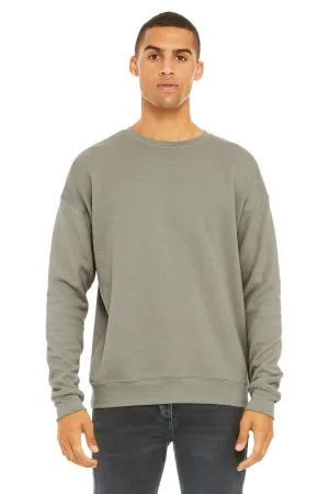 Bella   Canvas Mens Fleece Crewneck Sweatshirt - Heather Stone