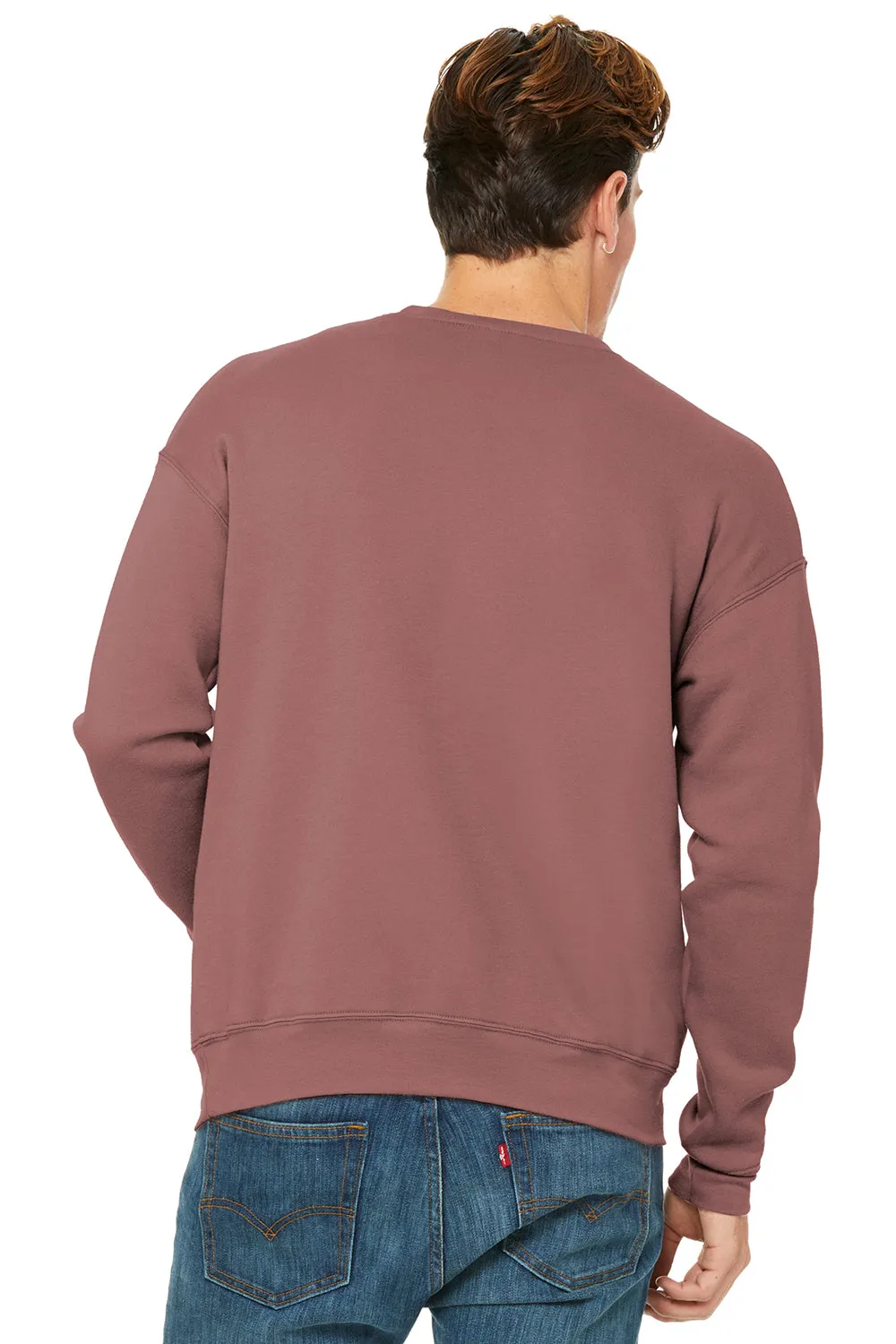 Bella   Canvas Mens Fleece Crewneck Sweatshirt - Mauve