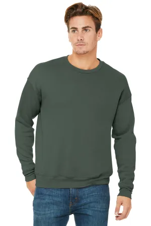 Bella   Canvas Mens Fleece Crewneck Sweatshirt - Military Green