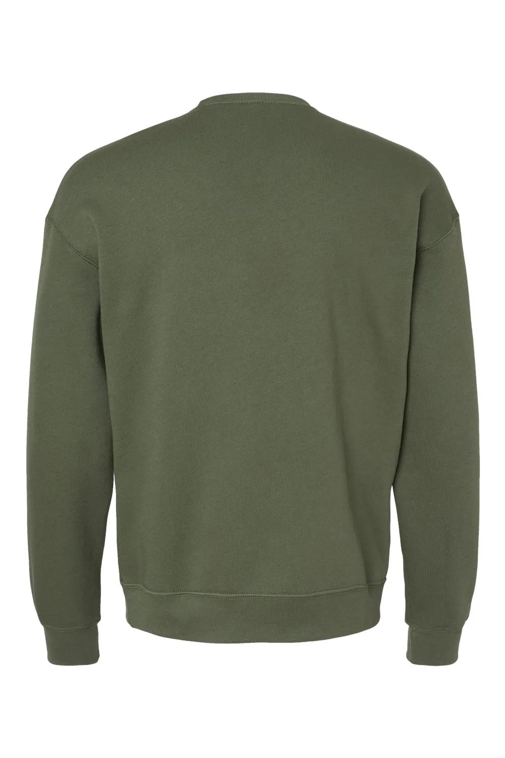 Bella   Canvas Mens Fleece Crewneck Sweatshirt - Military Green