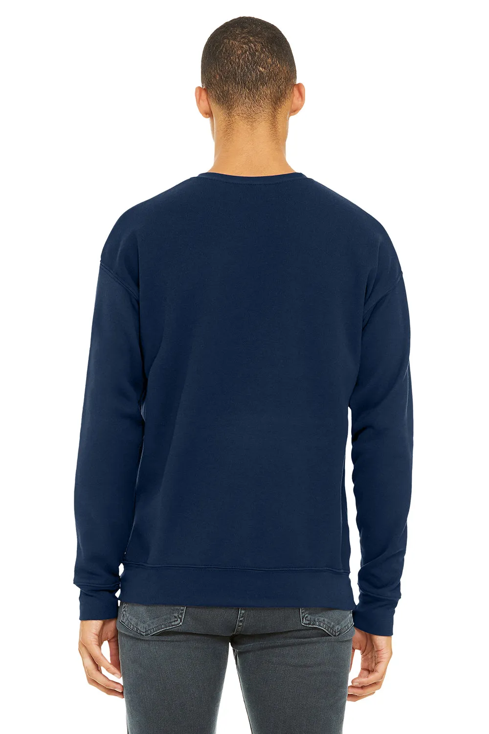 Bella   Canvas Mens Fleece Crewneck Sweatshirt - Navy Blue