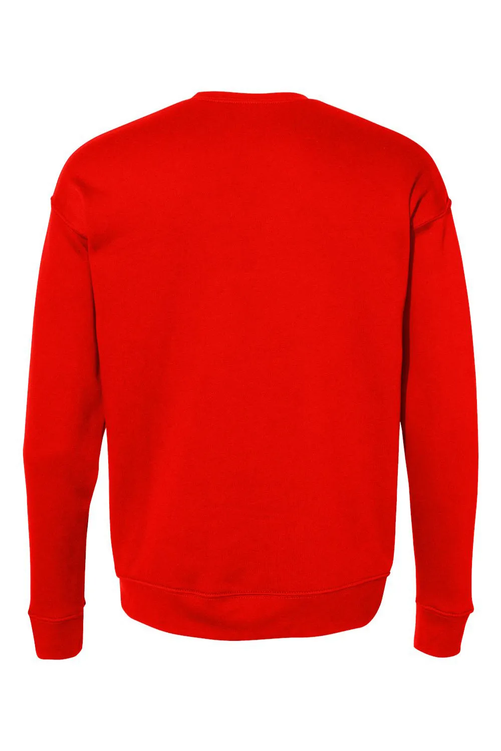 Bella   Canvas Mens Fleece Crewneck Sweatshirt - Poppy Red