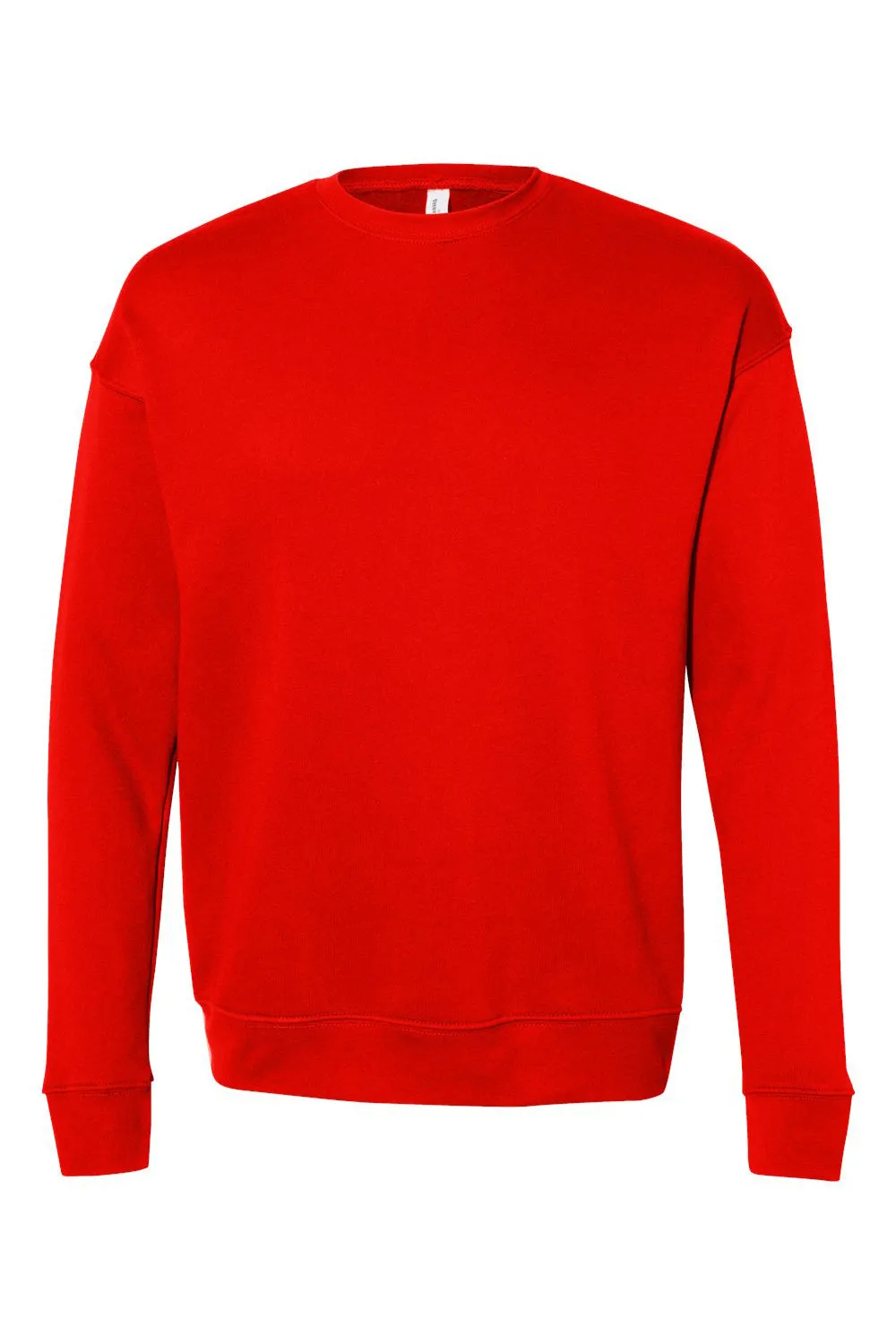 Bella   Canvas Mens Fleece Crewneck Sweatshirt - Poppy Red
