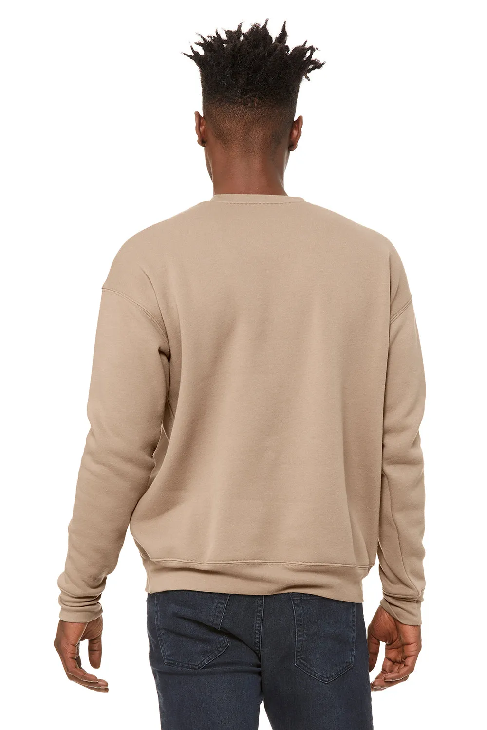 Bella   Canvas Mens Fleece Crewneck Sweatshirt - Tan