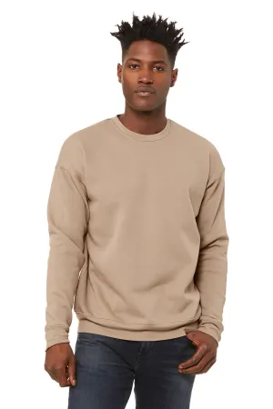 Bella   Canvas Mens Fleece Crewneck Sweatshirt - Tan