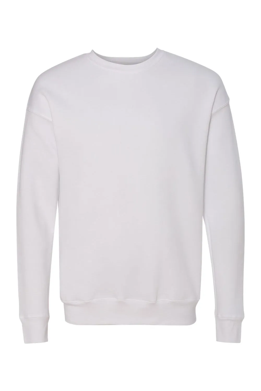 Bella   Canvas Mens Fleece Crewneck Sweatshirt - White