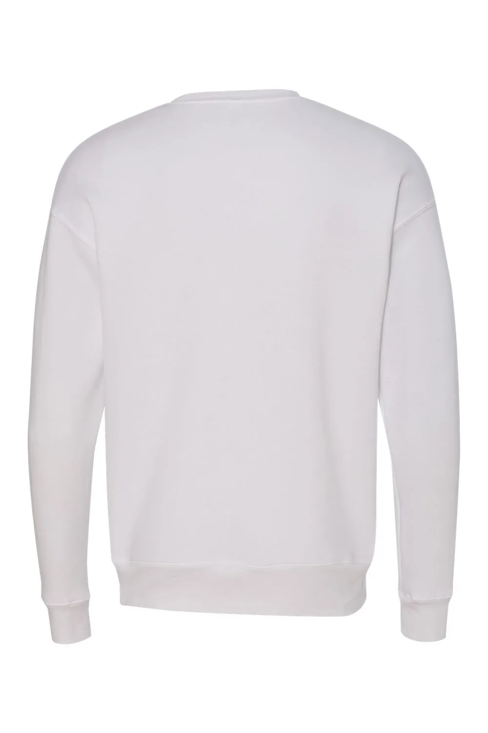 Bella   Canvas Mens Fleece Crewneck Sweatshirt - White