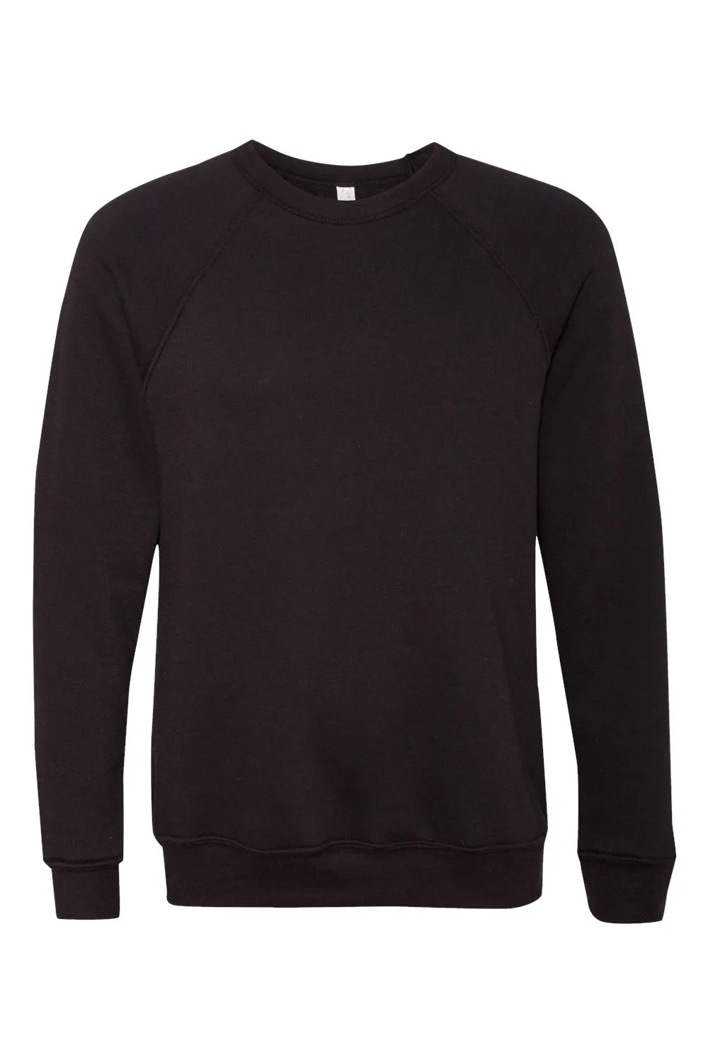 Bella   Canvas Mens Sponge Fleece Crewneck Sweatshirt - Black