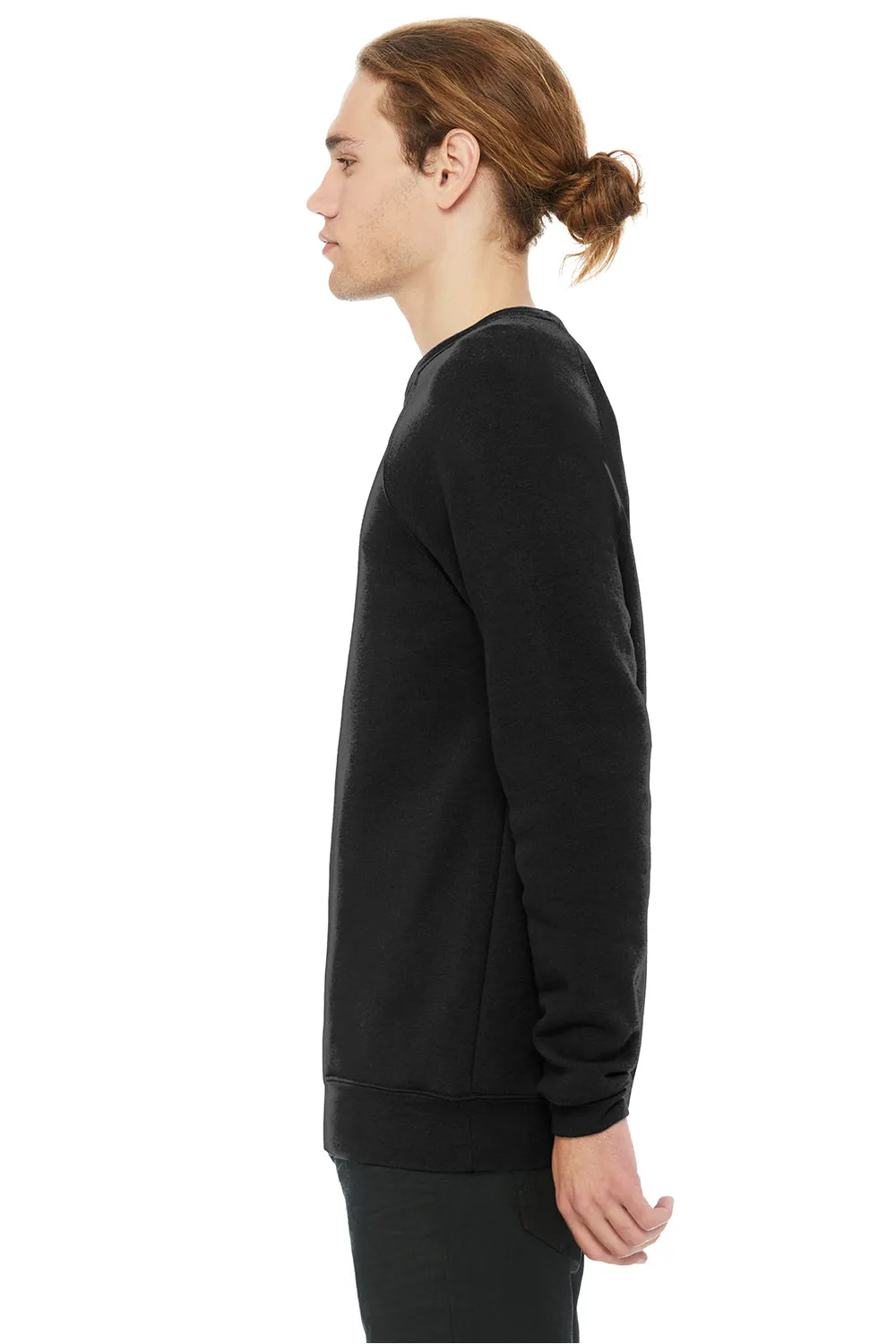 Bella   Canvas Mens Sponge Fleece Crewneck Sweatshirt - Black