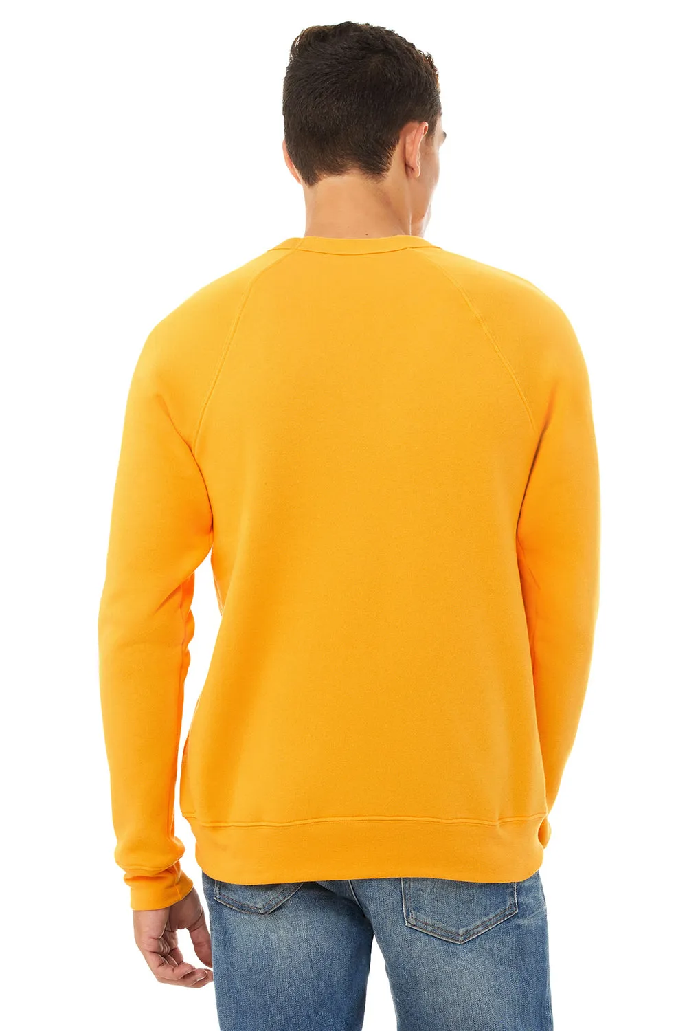 Bella   Canvas Mens Sponge Fleece Crewneck Sweatshirt - Gold