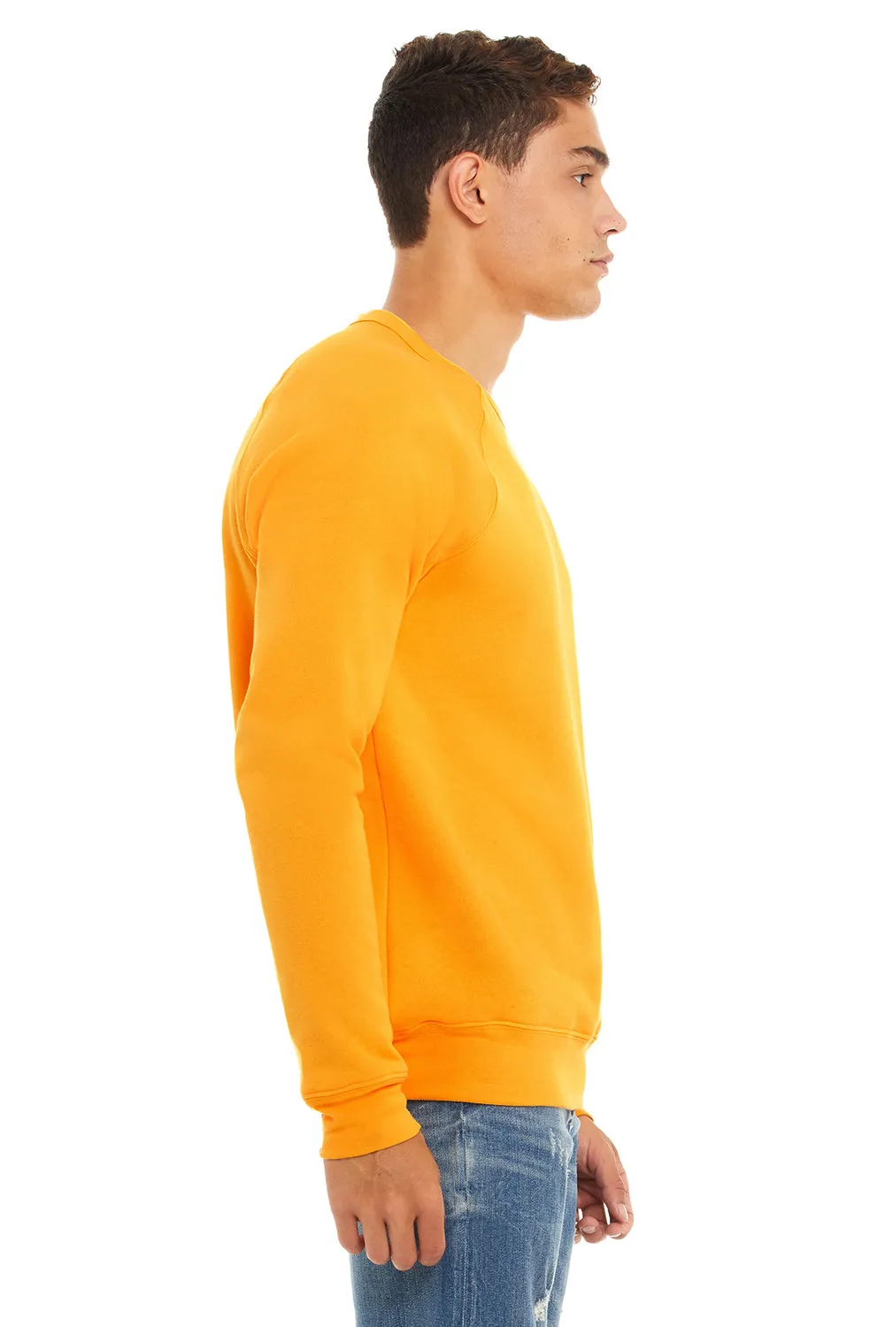 Bella   Canvas Mens Sponge Fleece Crewneck Sweatshirt - Gold