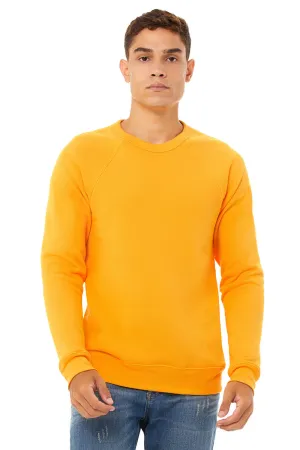 Bella   Canvas Mens Sponge Fleece Crewneck Sweatshirt - Gold