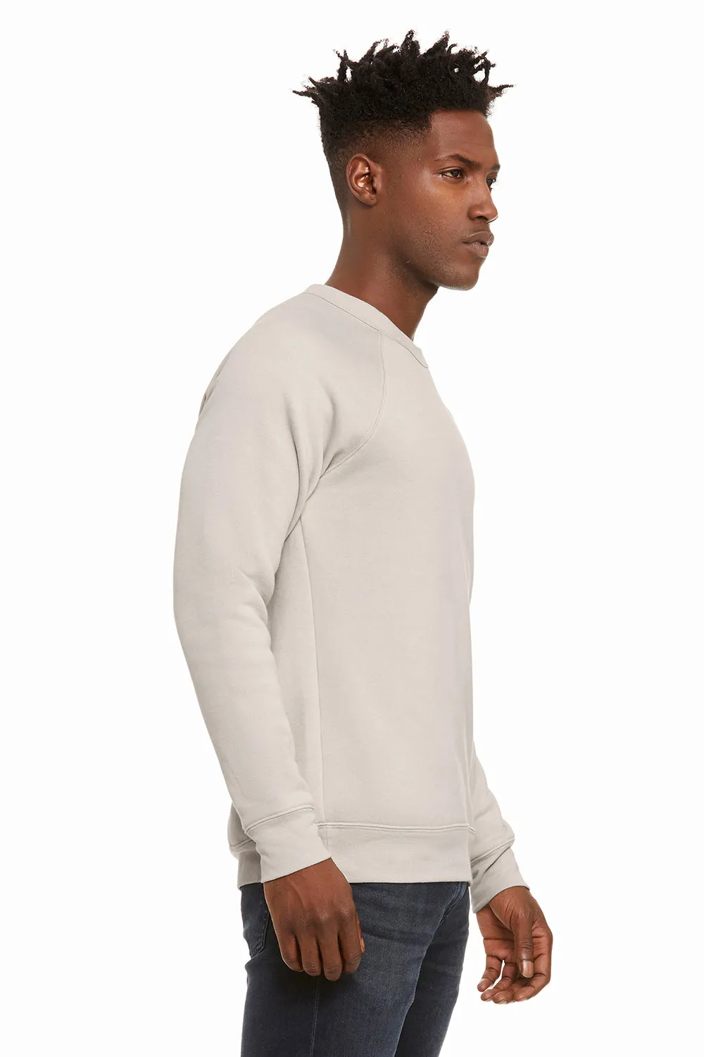 Bella   Canvas Mens Sponge Fleece Crewneck Sweatshirt - Heather Dust