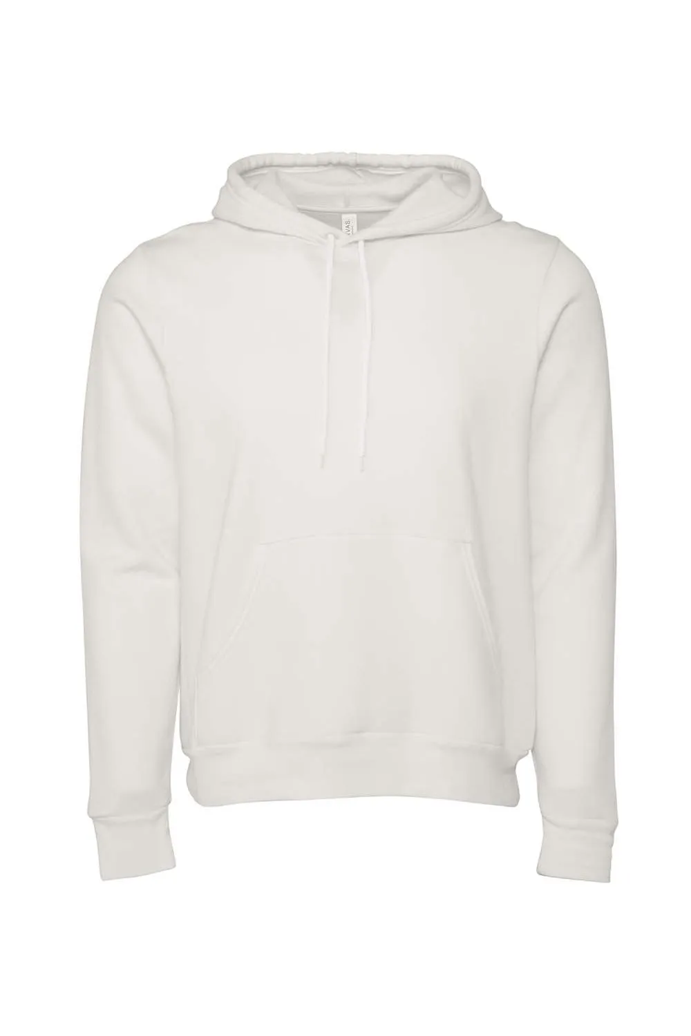 Bella   Canvas Mens Sponge Fleece Hooded Sweatshirt Hoodie w/ Pouch Pocket - Vintage White