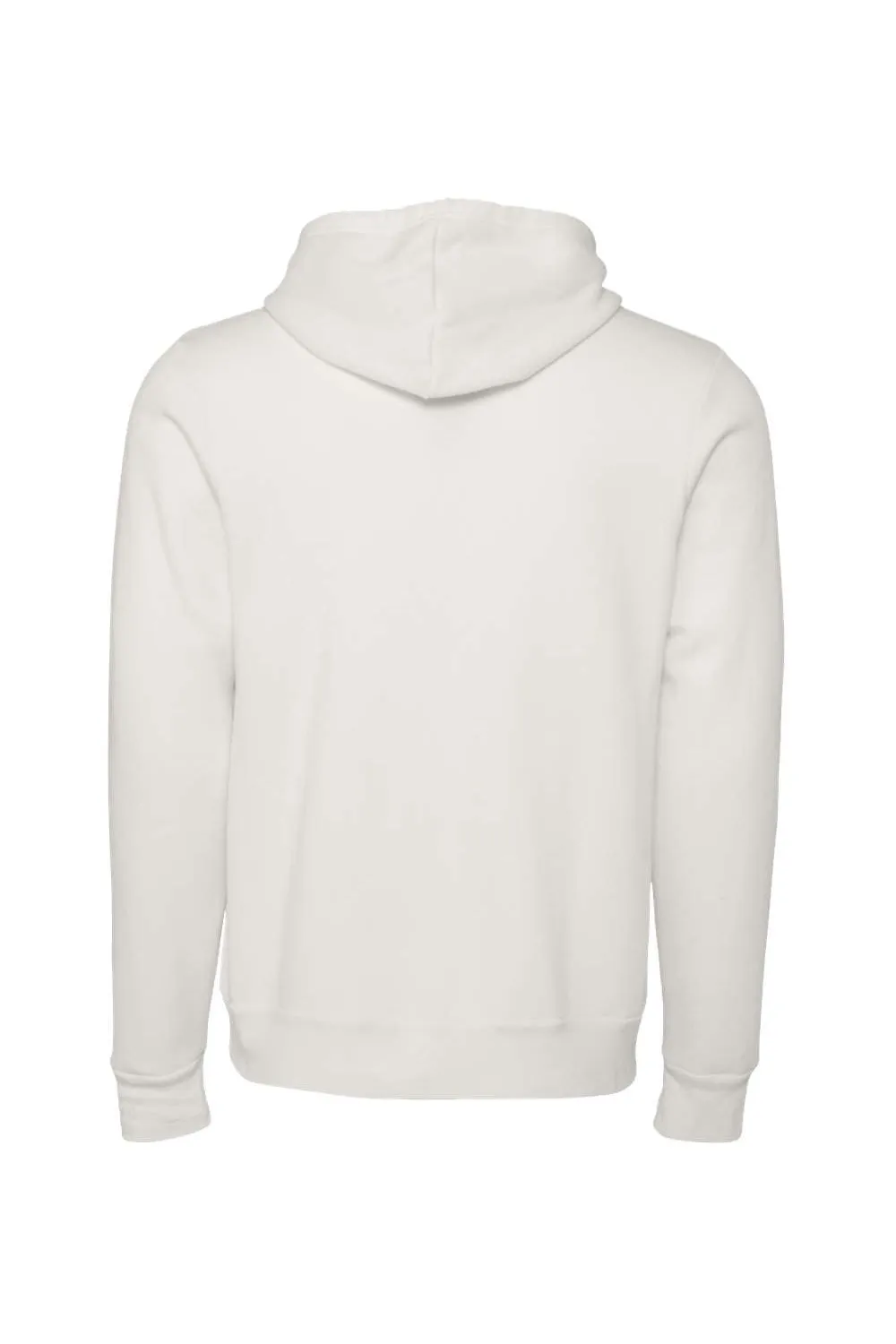Bella   Canvas Mens Sponge Fleece Hooded Sweatshirt Hoodie w/ Pouch Pocket - Vintage White
