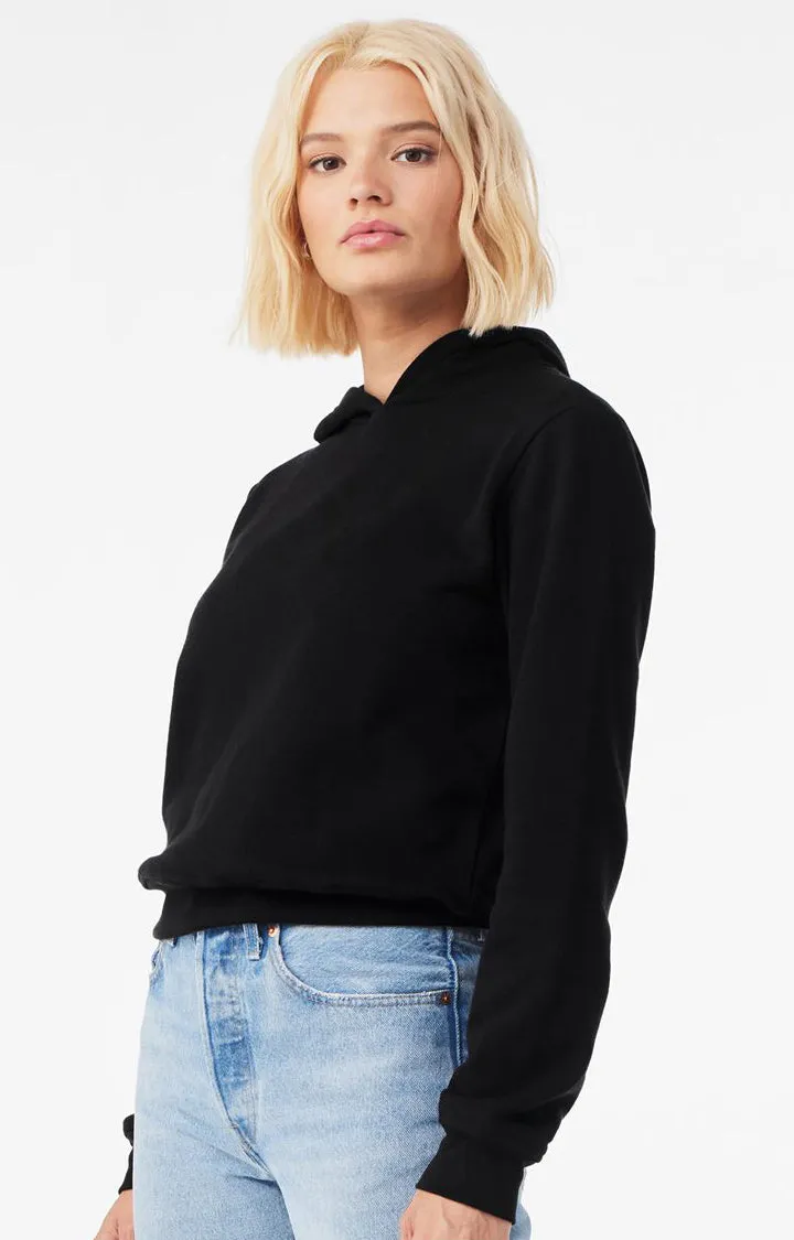 Bella   Canvas Womens Classic Hooded Sweatshirt Hoodie - Black