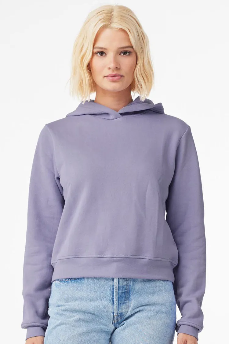 Bella   Canvas Womens Classic Hooded Sweatshirt Hoodie - Dark Lavender