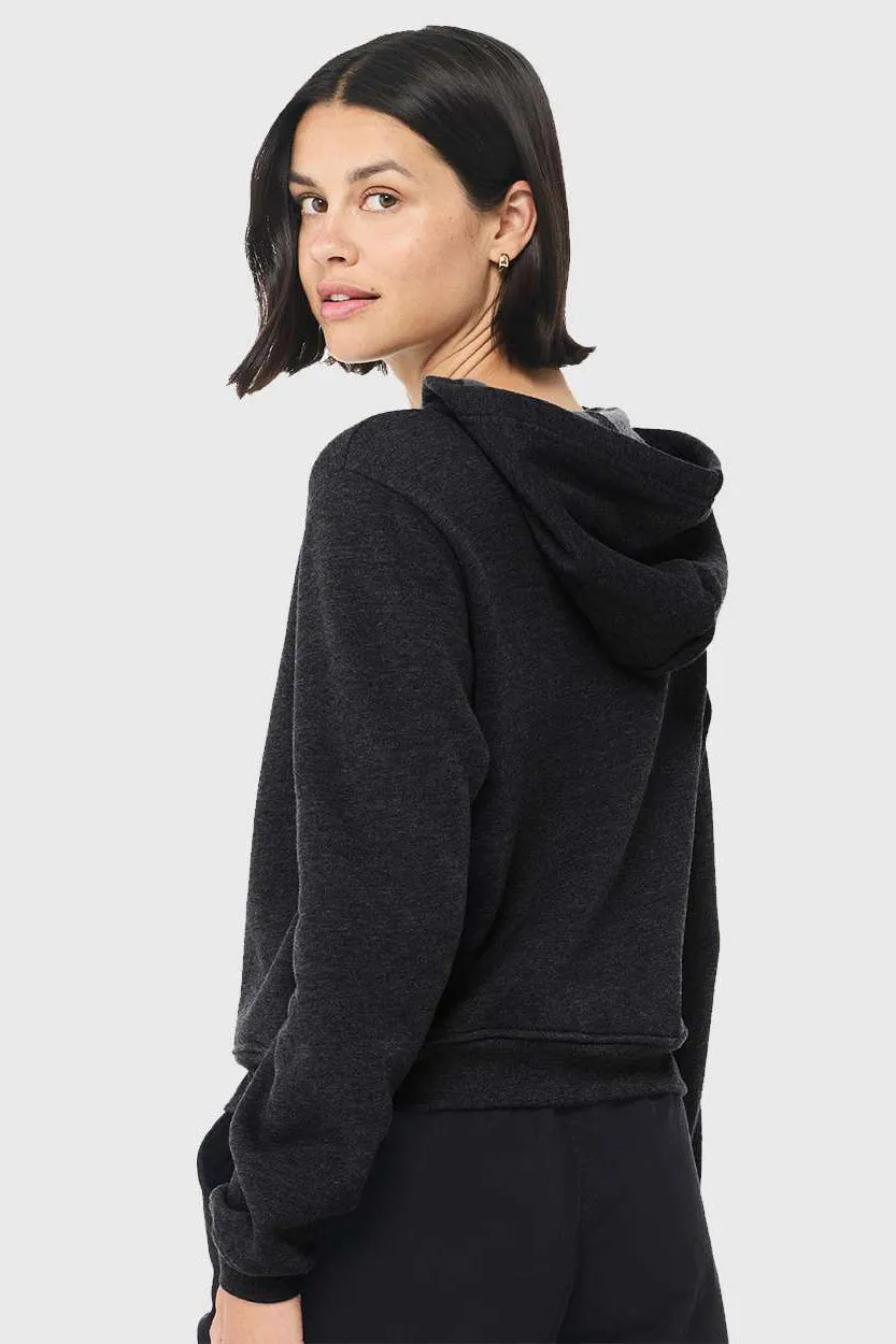 Bella   Canvas Womens Classic Hooded Sweatshirt Hoodie - Heather Dark Grey