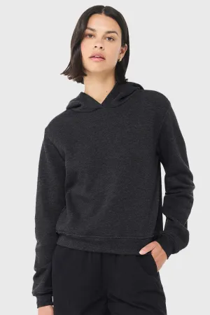 Bella   Canvas Womens Classic Hooded Sweatshirt Hoodie - Heather Dark Grey