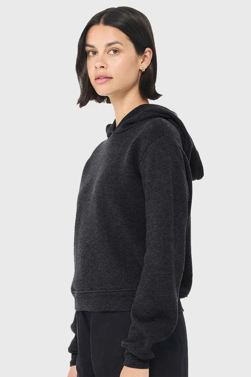 Bella   Canvas Womens Classic Hooded Sweatshirt Hoodie - Heather Dark Grey